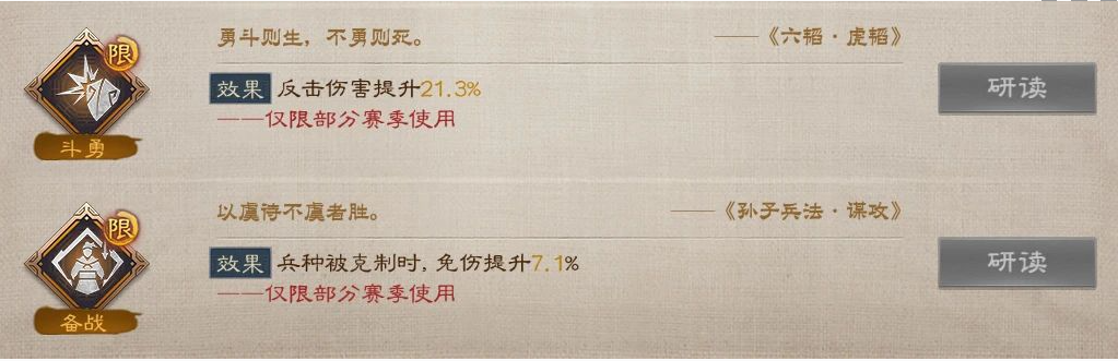 《三国志战棋版》S4赛季兵书一览